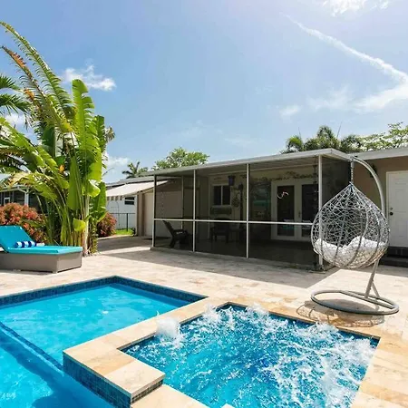 Miami Art Villa Heated Saltwater Pool With Spa Ev